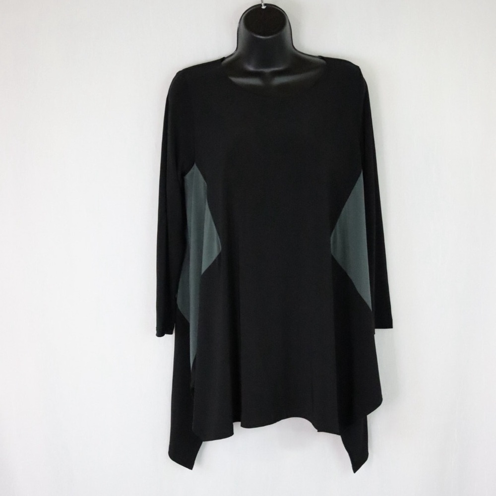 SUN KIM Asymmetrical long sleeve Tunic | Made in USA